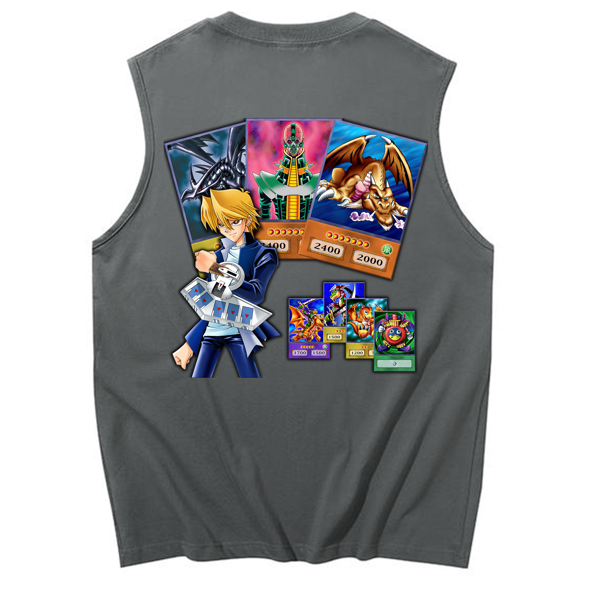 （画像用） 遊☆戯☆王 Yu-Gi-Oh! コットン100％タンクトップ（背面プリント）